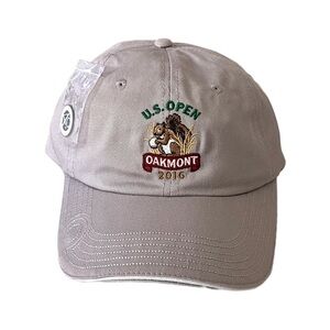 USGA Member 2016 US Open Oakmont Strapback Hat Cap w/ Ball Marker - Beige 